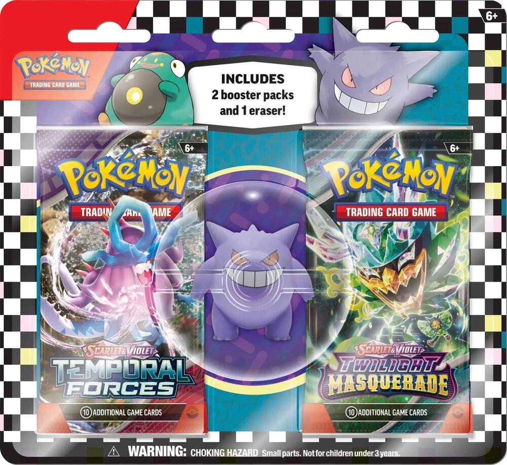 Pokemon 2-Pack Blister with Eraser